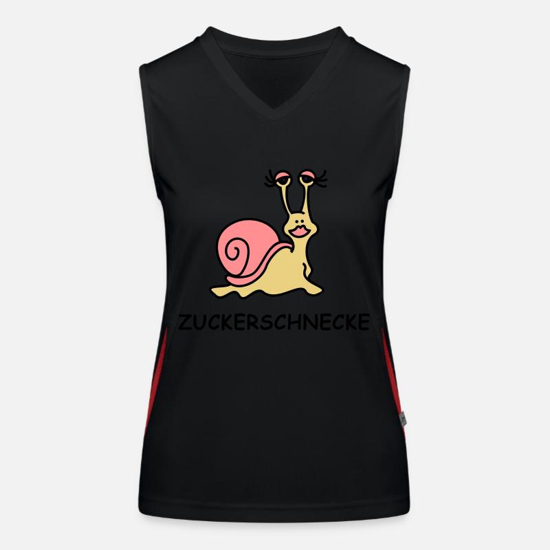 Zuckerschnecke Funktionelles Kontrast-Tank Top für Frauen