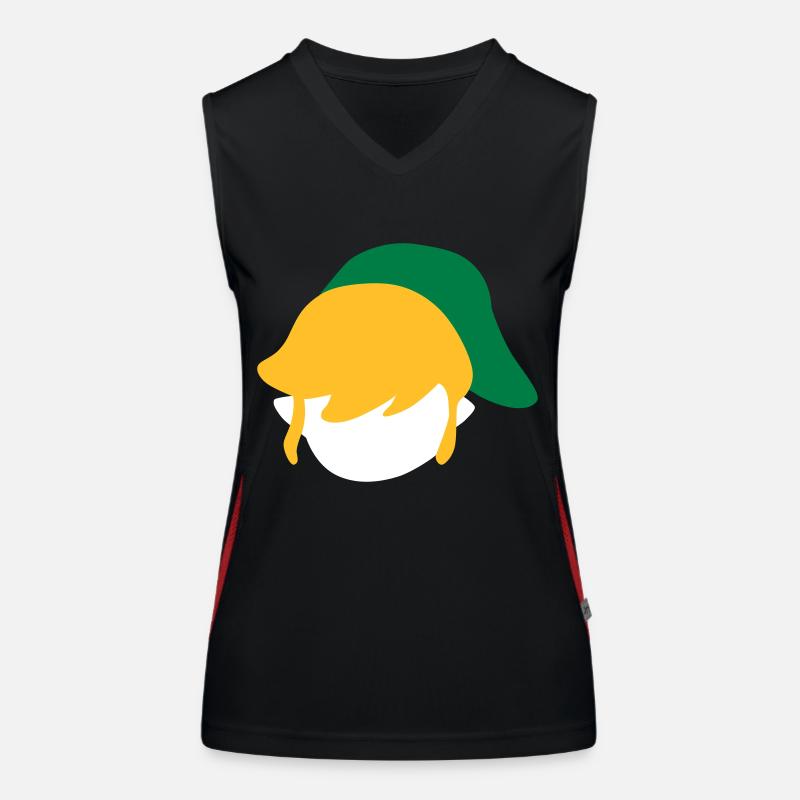 Link Funktionelles Kontrast-Tank Top für Frauen