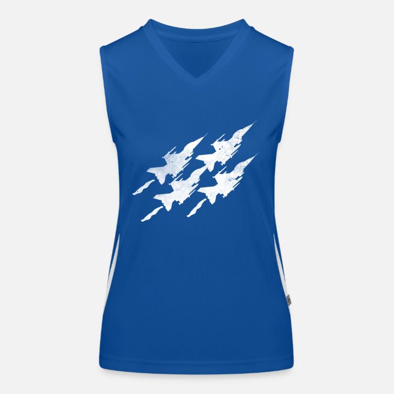 Airline Geschenk Flugzeug Pilot Flieger Jet Funktionelles Kontrast-Tank Top für Frauen