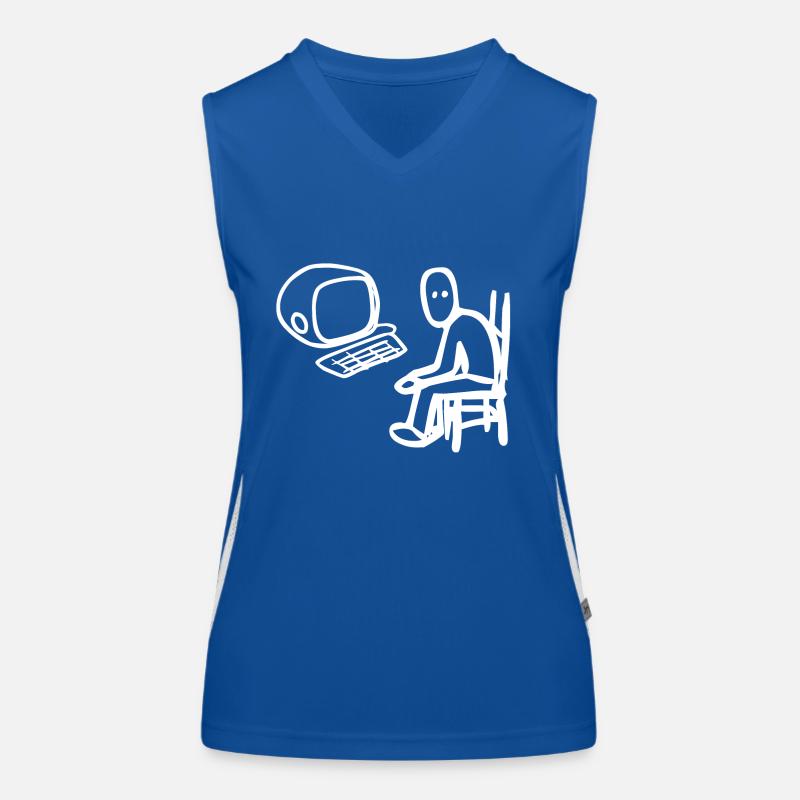 Nerd Geek Geschenk Computer PC Gamer Computerfreak Funktionelles Kontrast-Tank Top für Frauen