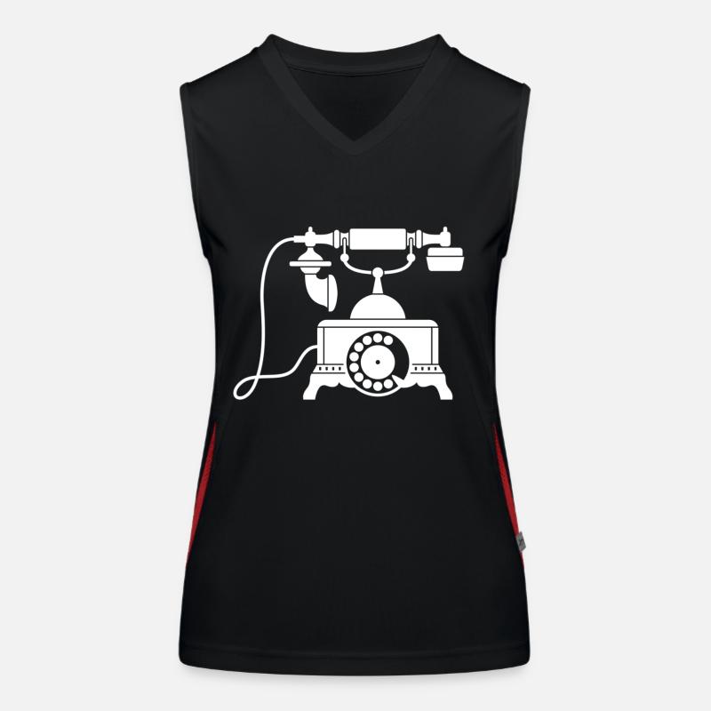 Telefon Funktionelles Kontrast-Tank Top für Frauen