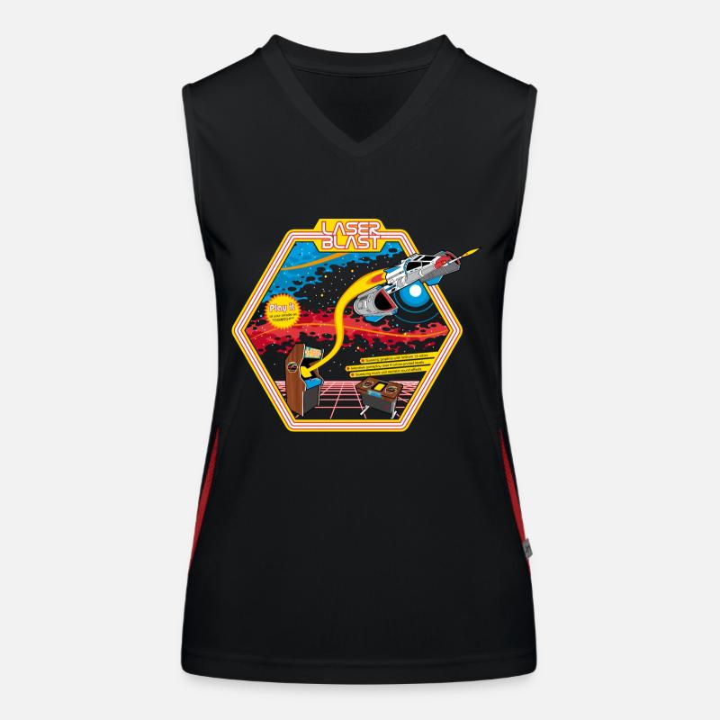 Laser Blast (for dark shirts) Women's Functional Contrast Tank Top