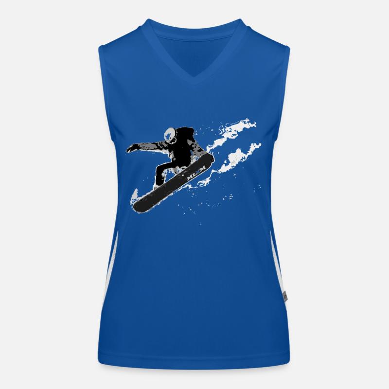snowboarder tailgrab Funktionelles Kontrast-Tank Top für Frauen
