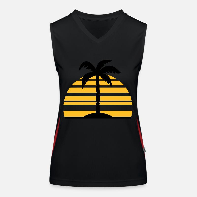 Palme Débardeur respirant contrasté Femme