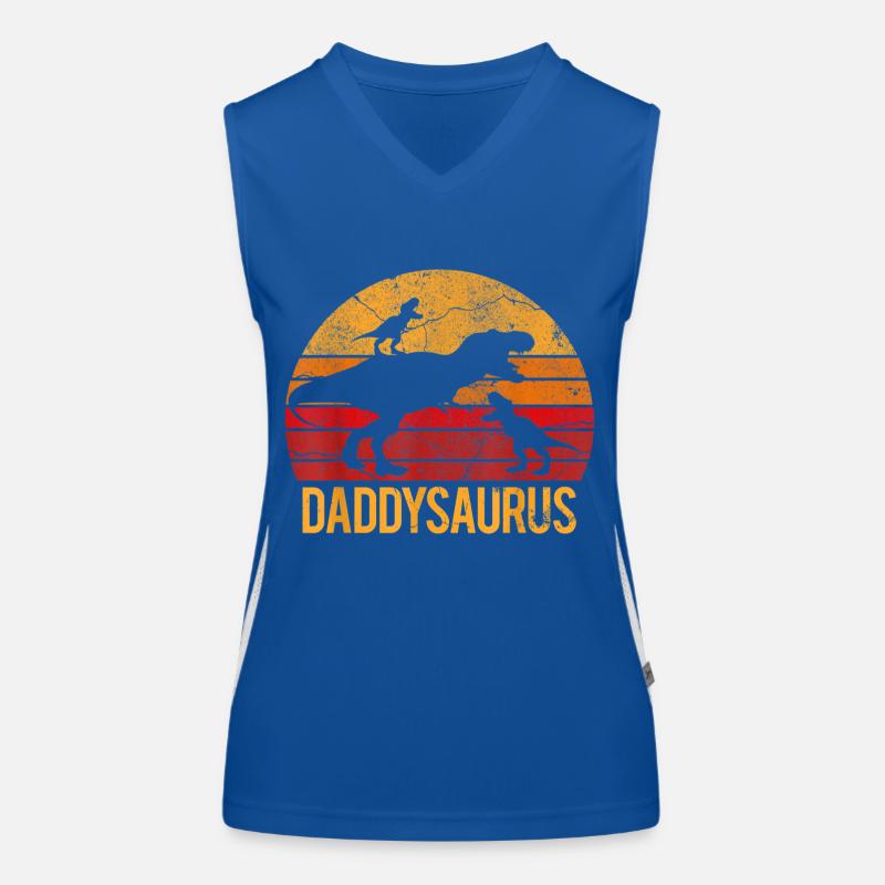 Daddysaurus Funktionelles Kontrast-Tank Top für Frauen