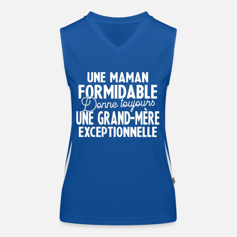 Maman Formidable Grand-Mère Exceptionnelle Débardeur respirant contrasté Femme