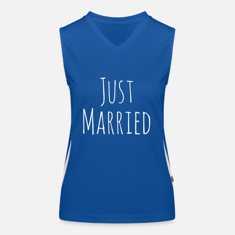 Just Married Débardeur respirant contrasté Femme