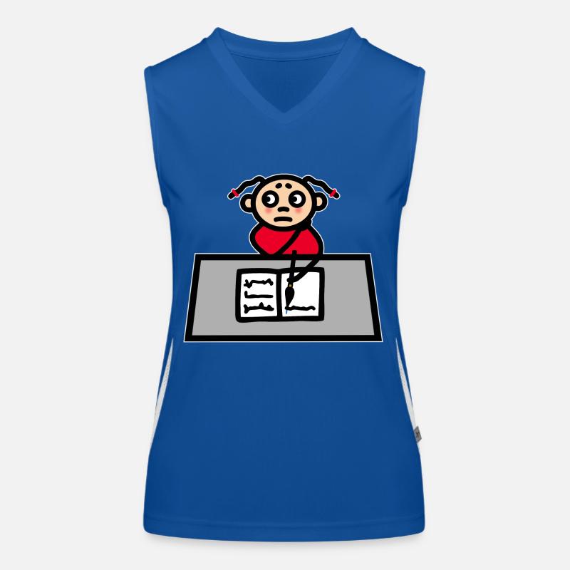 Bureau des filles - Apprendre les devoirs de l’école Débardeur respirant contrasté Femme