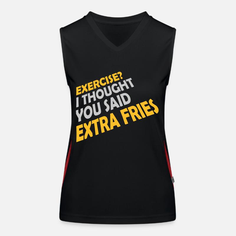 Exercice Extra Fries Citation Débardeur respirant contrasté Femme