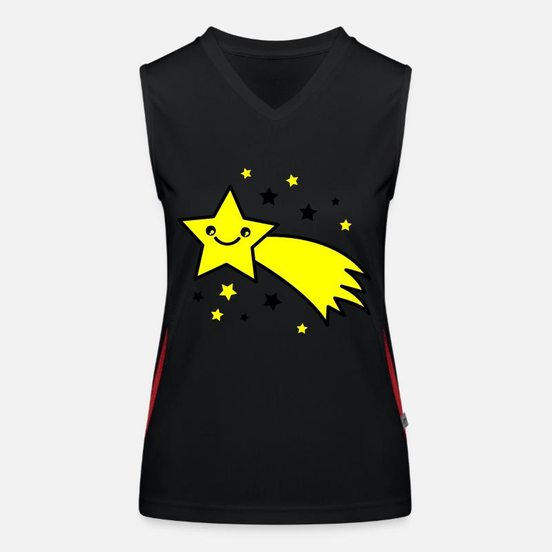 Sternschnuppe Funktionelles Kontrast-Tank Top für Frauen