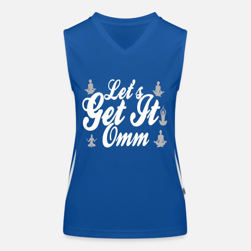 Lets Get It Om Funktionelles Kontrast-Tank Top für Frauen