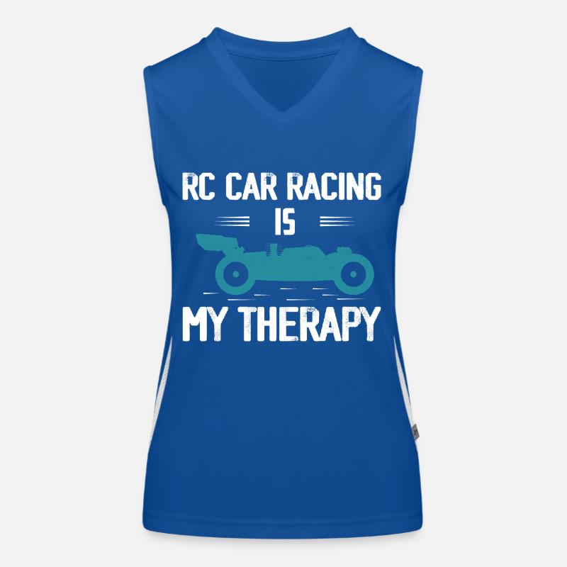RC Car Racing est mon modèle de télécommande de thérapie Débardeur respirant contrasté Femme
