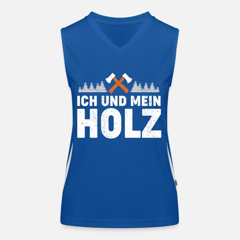 Mein Holz vom Waldkumpel Funktionelles Kontrast-Tank Top für Frauen