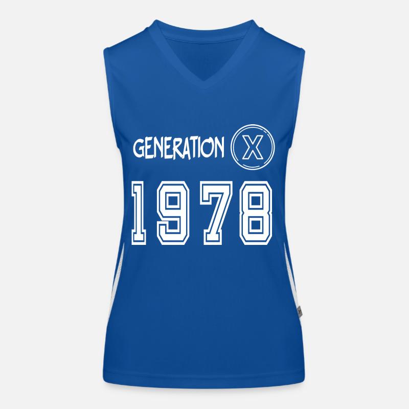 Génération X 1978 Débardeur respirant contrasté Femme