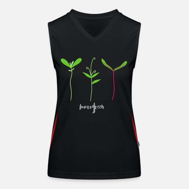 Mikrotriebe - Microgreen Funktionelles Kontrast-Tank Top für Frauen