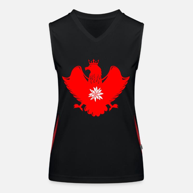 Schweizer Wappen Funktionelles Kontrast-Tank Top für Frauen