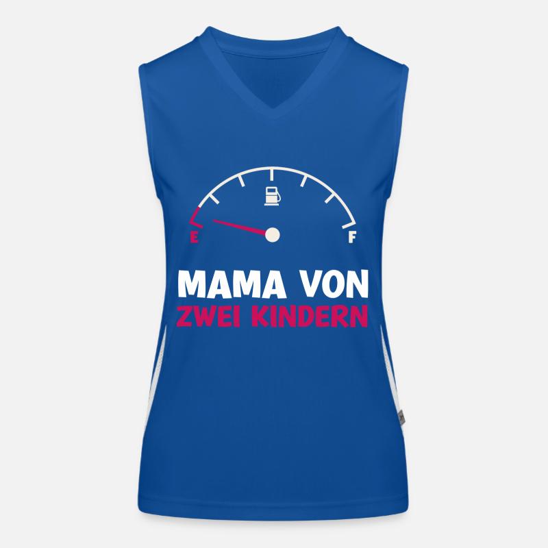 Tank leer Mama von 2 Kindern Mutter Muttertag Kind Funktionelles Kontrast-Tank Top für Frauen