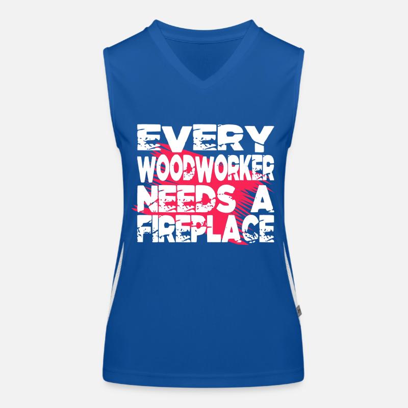 hobbyists construction carpenter Women's Functional Contrast Tank Top