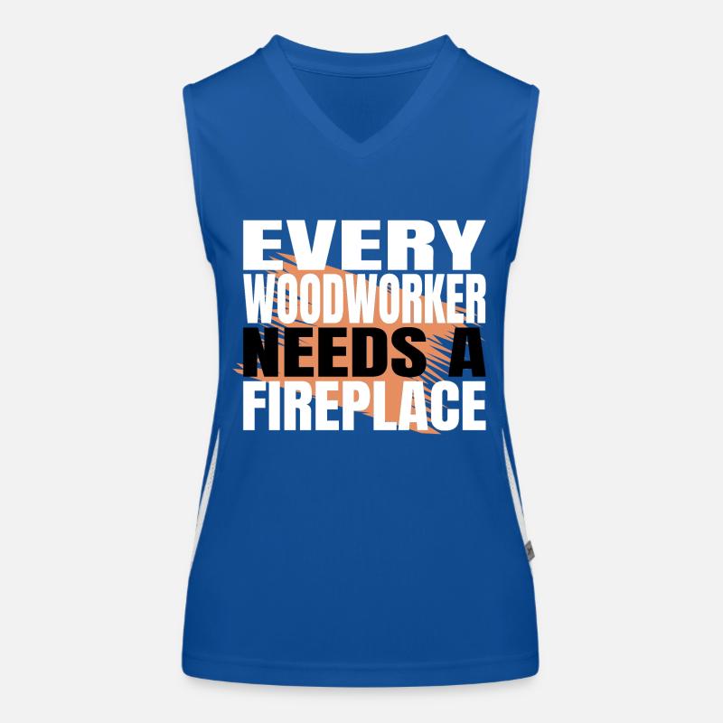 hearbeat dad carpentry Women's Functional Contrast Tank Top