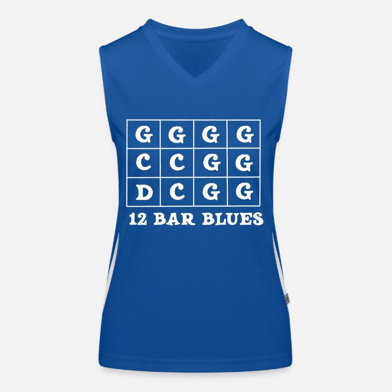 12 blues bars for harmonica player| harmonica Women's Functional Contrast Tank Top