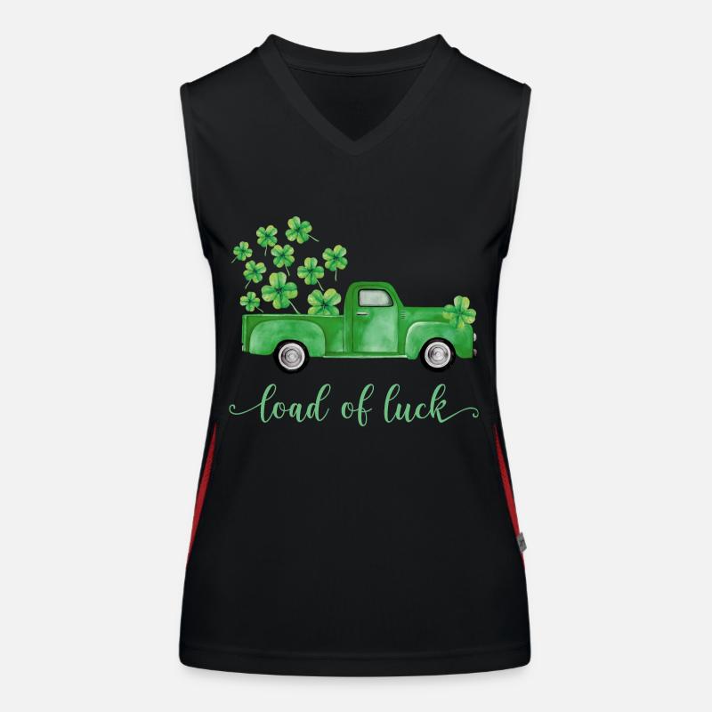 Bonne Saint-Patrick Saint Patrick Irlande Irlandais Débardeur respirant contrasté Femme