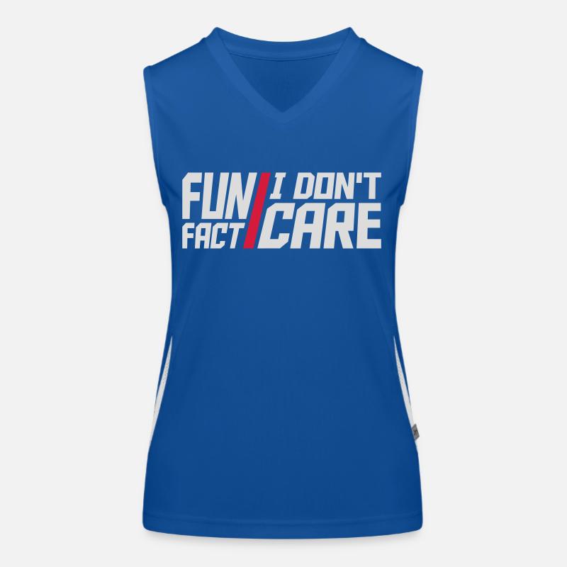 I dont care fact Funktionelles Kontrast-Tank Top für Frauen
