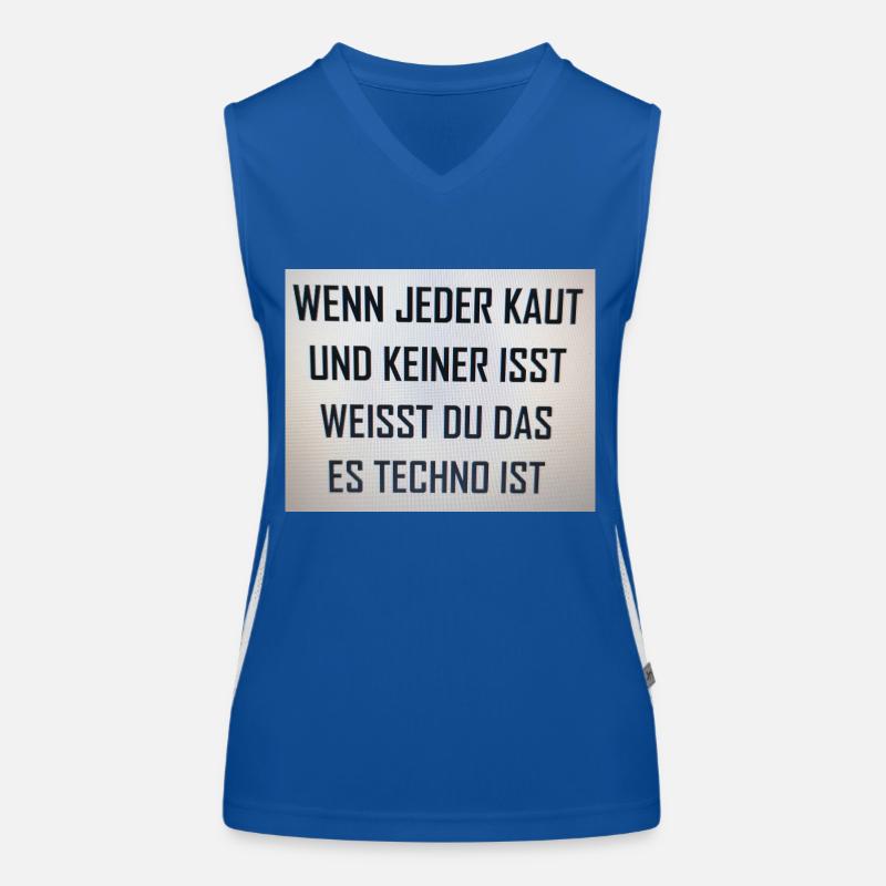 Wenn jeder kaut Funktionelles Kontrast-Tank Top für Frauen