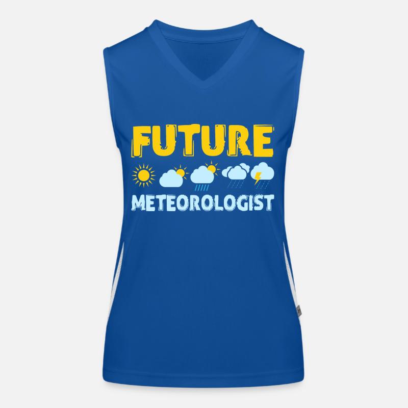 Future Meteorologist Weather Meteorology Funktionelles Kontrast-Tank Top für Frauen