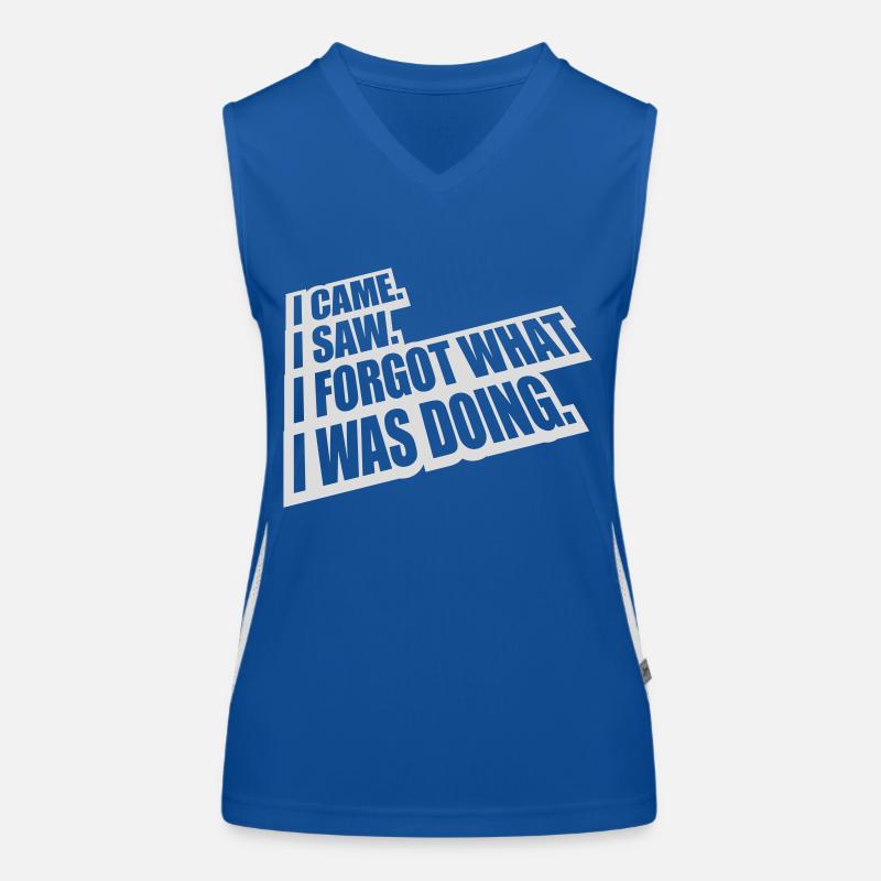 I came saw forget Women's Functional Contrast Tank Top