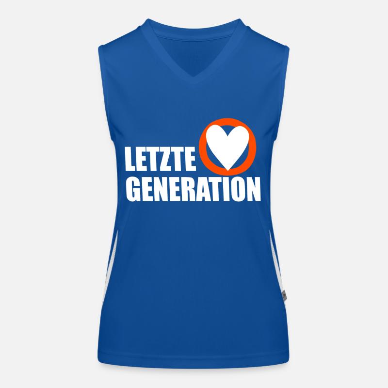 Letzte Generation - Design 5 Funktionelles Kontrast-Tank Top für Frauen