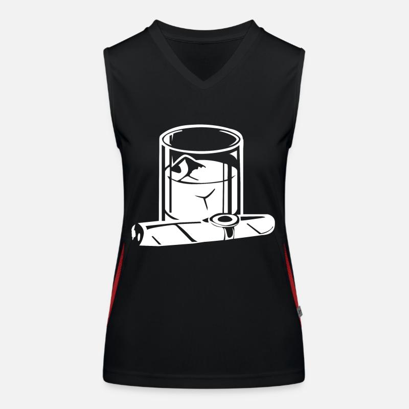 Zigarre Funktionelles Kontrast-Tank Top für Frauen
