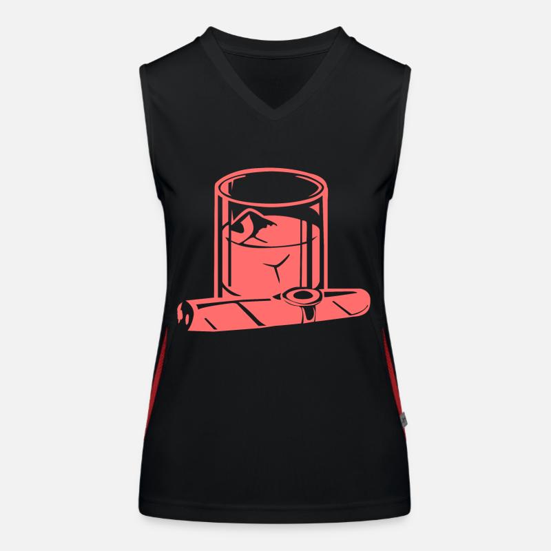 Zigarre Funktionelles Kontrast-Tank Top für Frauen