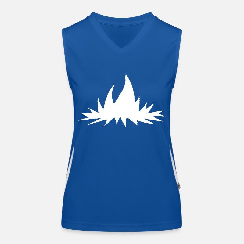 Campfire Camping Nature Forest Fire Vector 9 Women's Functional Contrast Tank Top