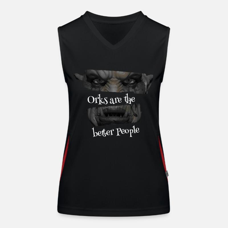 Orcs are the better People Women's Functional Contrast Tank Top