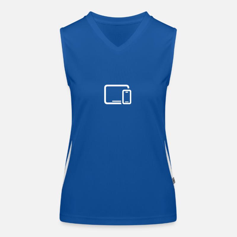 iPhone Pad Symbol Funktionelles Kontrast-Tank Top für Frauen