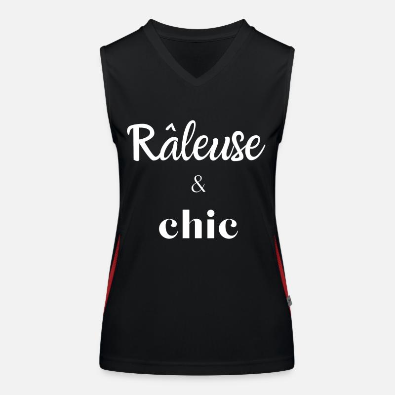 râleuse et chic Débardeur respirant contrasté Femme