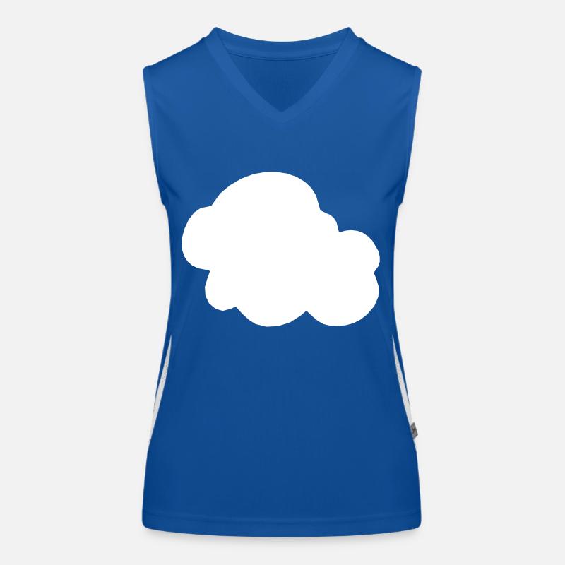Weather Cloud Clouds Rain Sky Vector 2 Women's Functional Contrast Tank Top