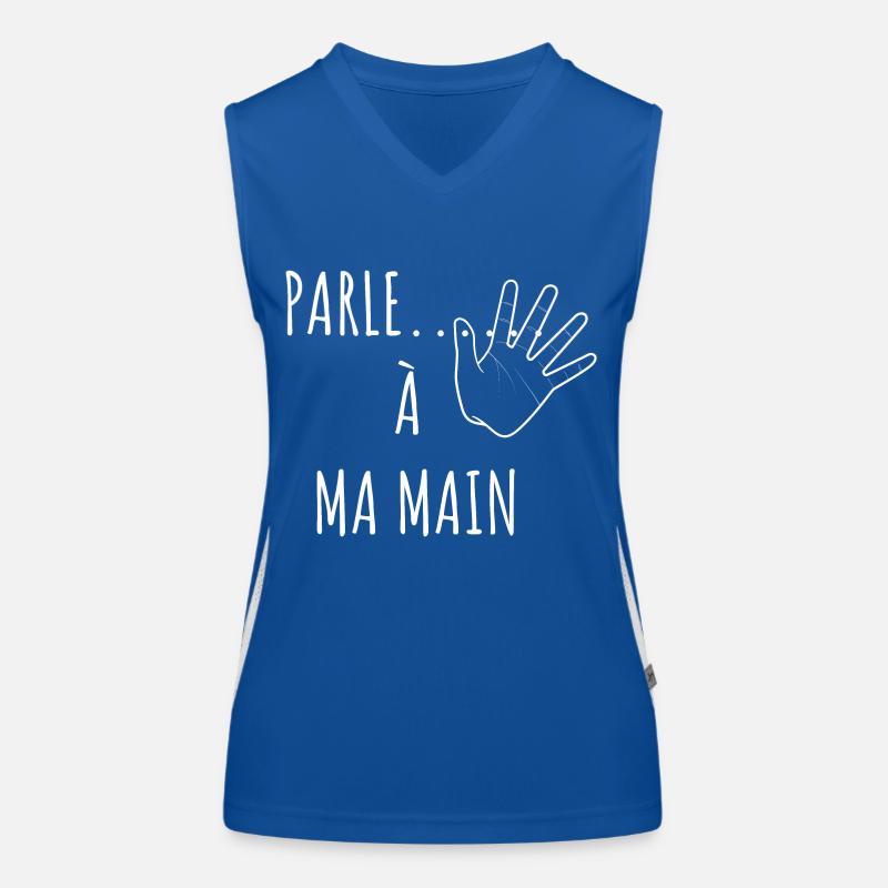 parle à ma main Débardeur respirant contrasté Femme