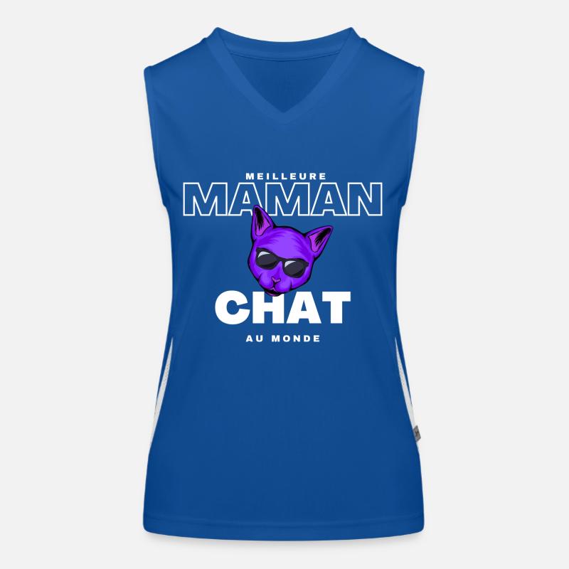 Maman chat Débardeur respirant contrasté Femme