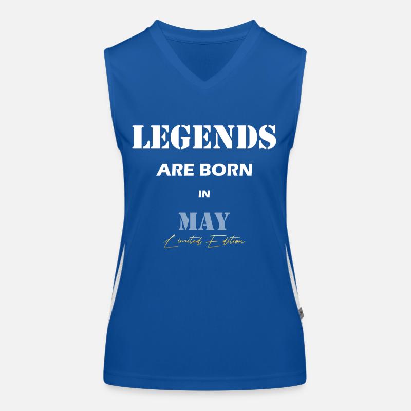 May Legends Geschenk white Funktionelles Kontrast-Tank Top für Frauen