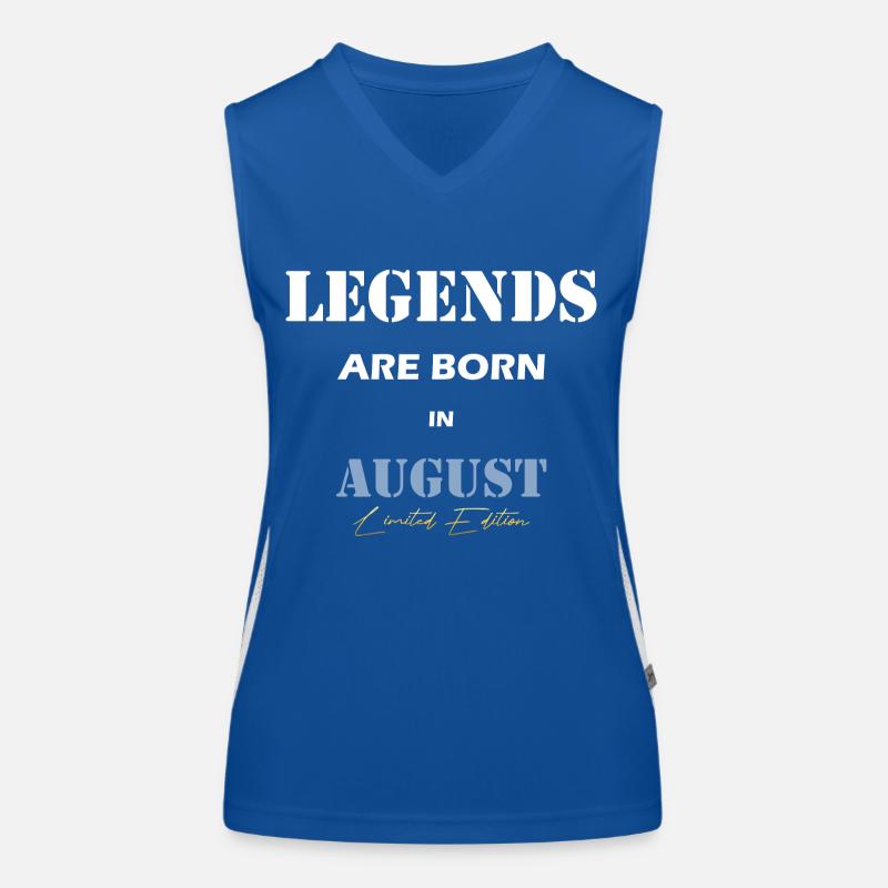 August Legends Geschenk white Funktionelles Kontrast-Tank Top für Frauen