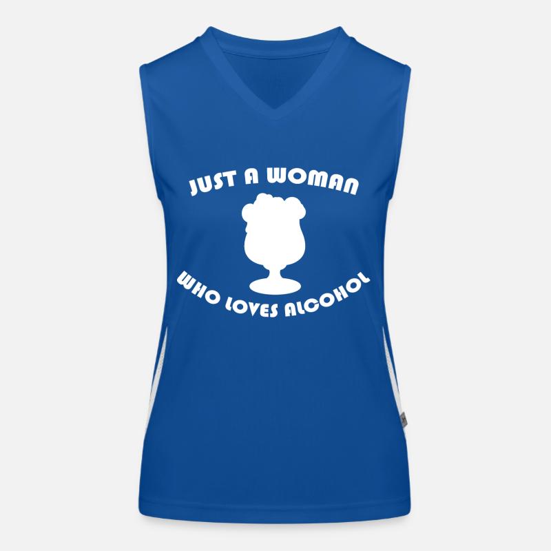 Bier Wein Whiskey Schnaps Alkohol Funktionelles Kontrast-Tank Top für Frauen