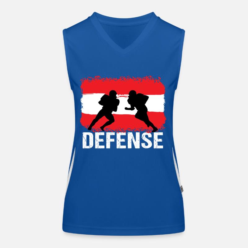 Futbol amerykański Austria Obrona Funkcjonalna damska koszulka bez rękawów z kontrastowymi wstawkami