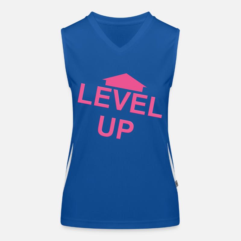 Level Up rose flèche Débardeur respirant contrasté Femme
