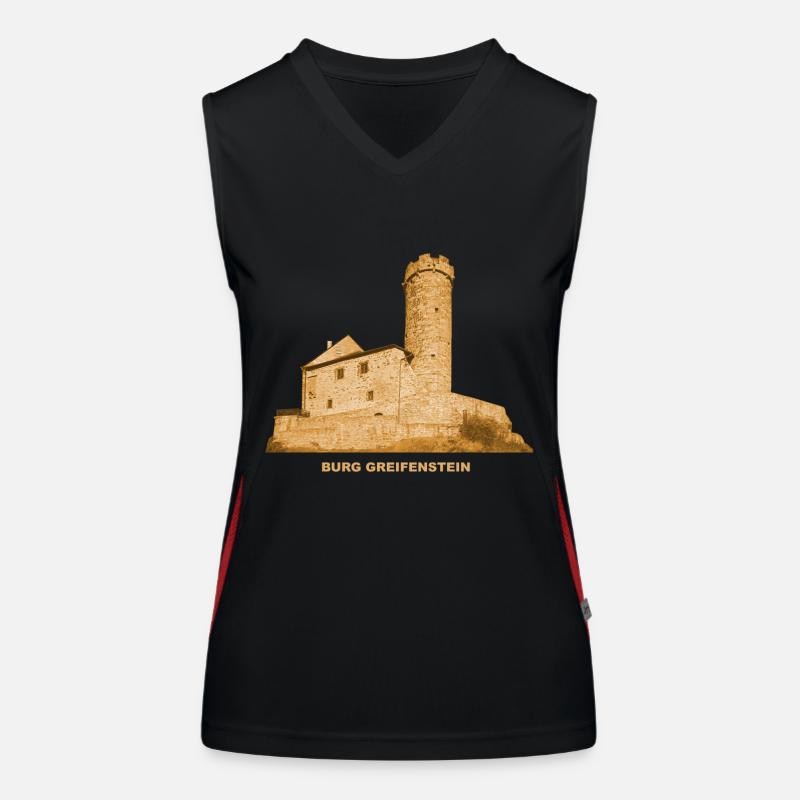 Château de Greifenstein Bad Blankenburg Thuringe Débardeur respirant contrasté Femme