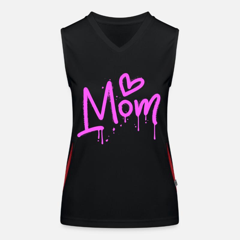 Mutterliebe Graffiti Funktionelles Kontrast-Tank Top für Frauen