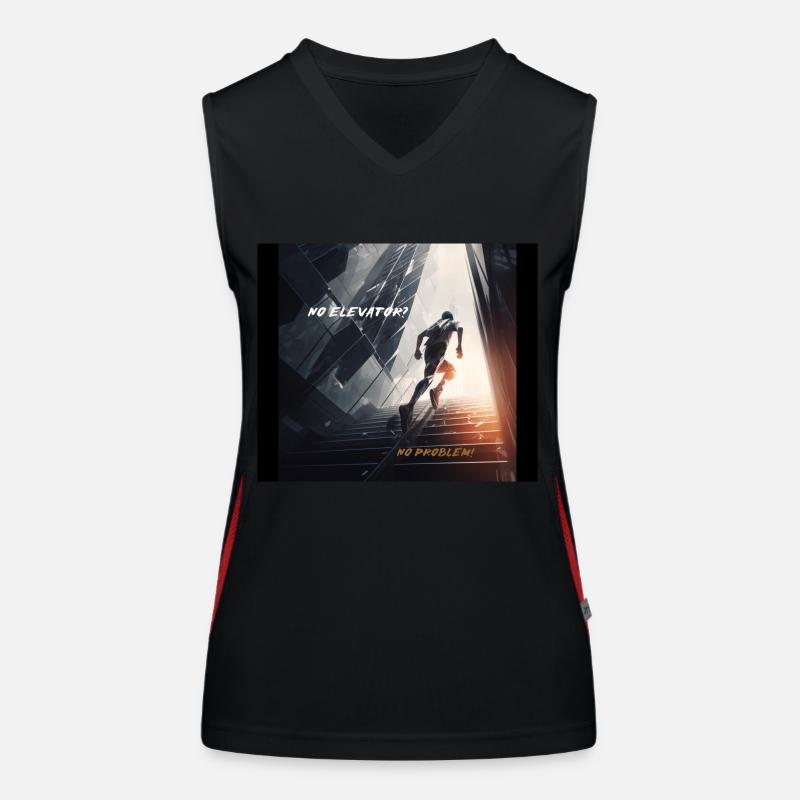 Towerrunning, Stairclimbing Elite Workout - journée de jambe Débardeur respirant contrasté Femme