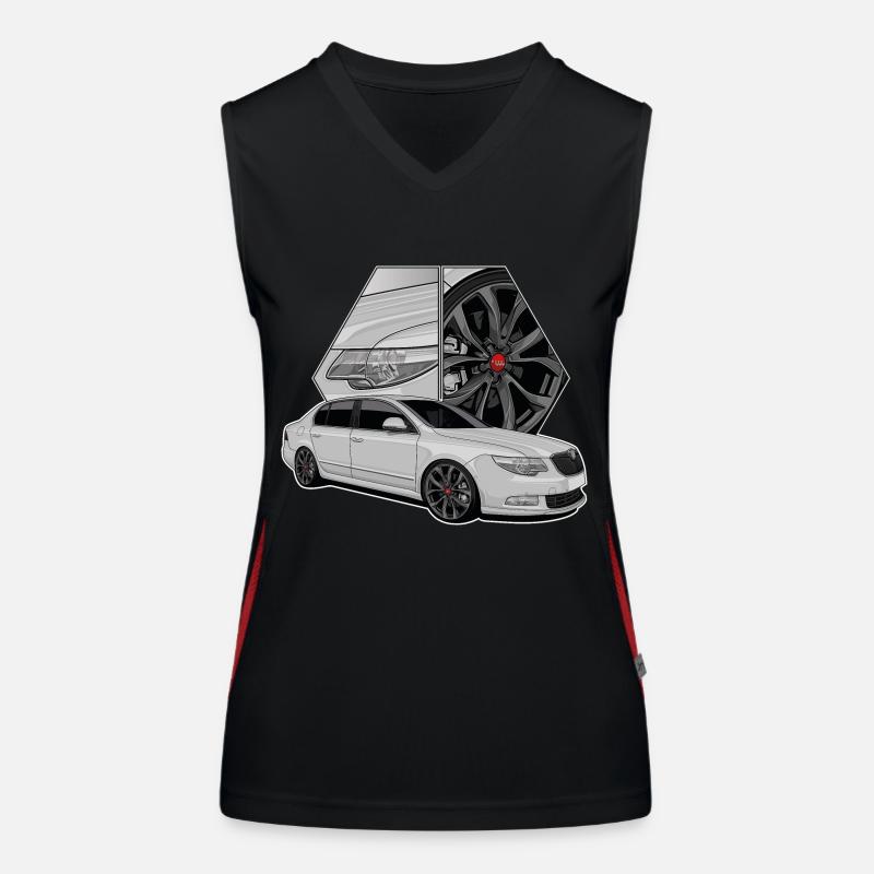 Limousine // Illustration Débardeur respirant contrasté Femme