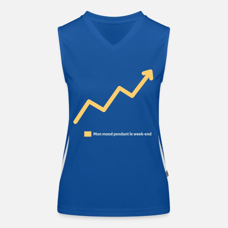 Mood Weekend - Cadeau Courbe Augmentée Débardeur respirant contrasté Femme
