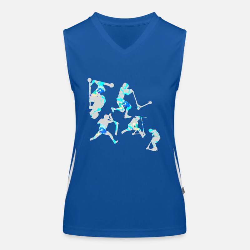 Stuntscooter,Trickscooter,tricks,stunt,e-scooter Funktionelles Kontrast-Tank Top für Frauen
